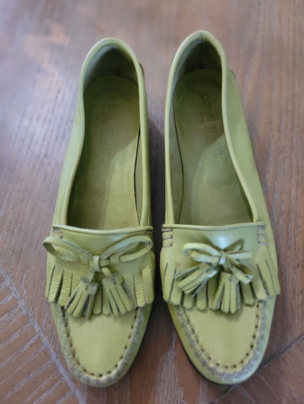 Cole Haan Classic Light Green Leather Loafers Size 7!